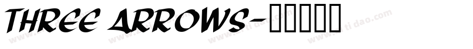 Three Arrows字体转换